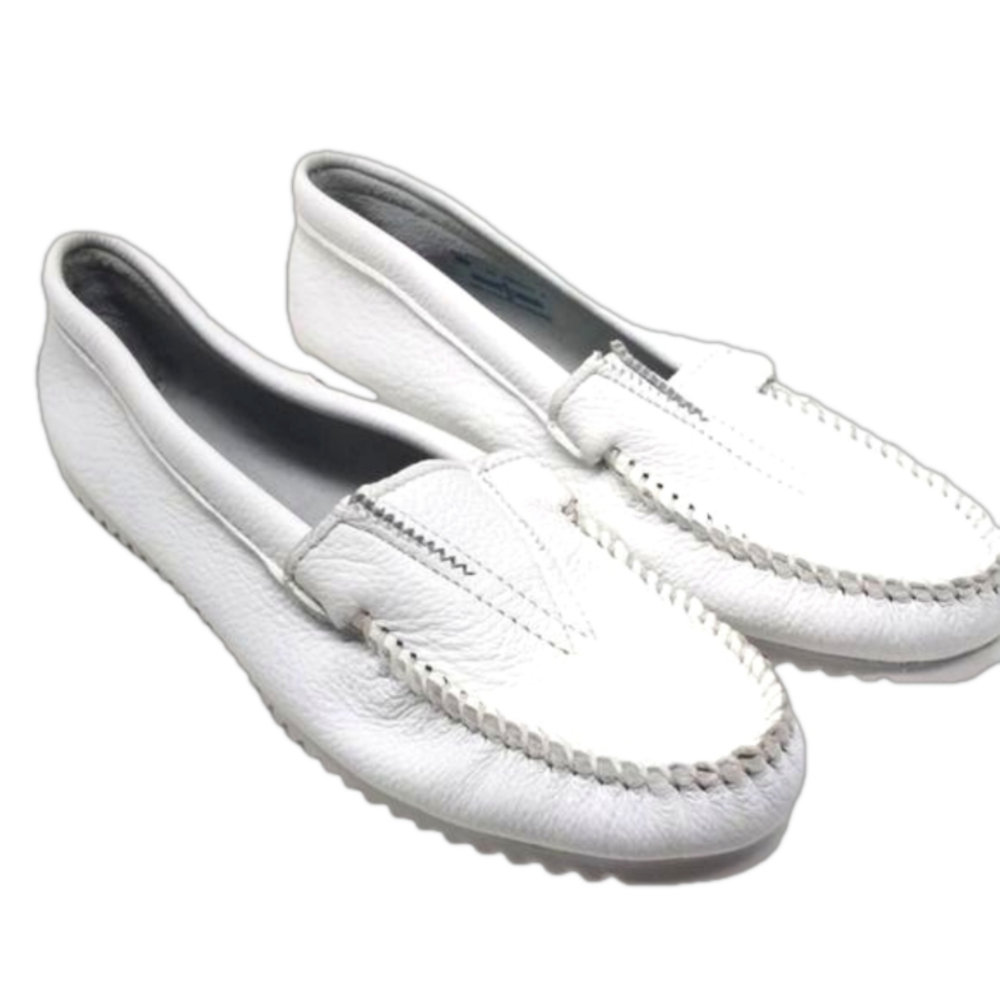 MINNETONKA deerskin gore front moccasins loafer size 11